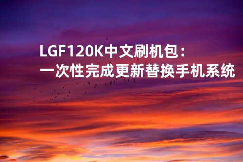 LG F120K中文刷机包：一次性完成更新替换手机系统